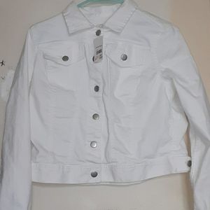 A white jean jacket.